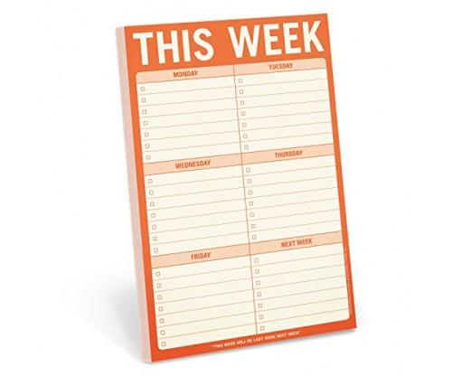 Knock Knock Notepads: This Week Pad