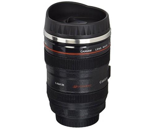 Travel Thermos Camera Lens Coffee Mug