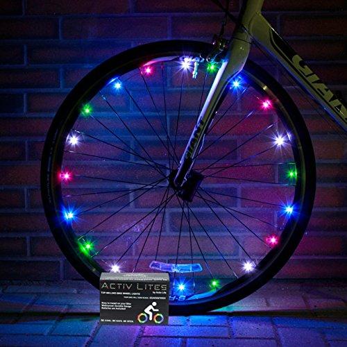 Super Cool LED Bike Wheel Lights: Rainbow Colors | ThatSweetGift