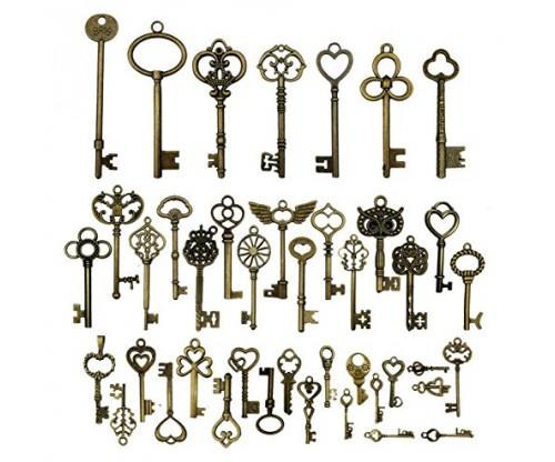 Mixed Vintage Skeleton Keys