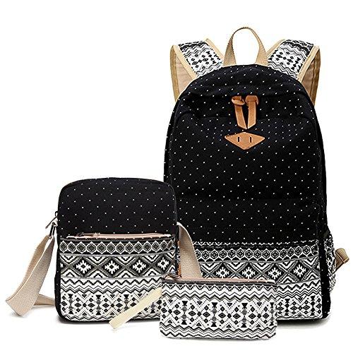 Abshoo Canvas Dot Lightweight Backpack for Teens | ThatSweetGift