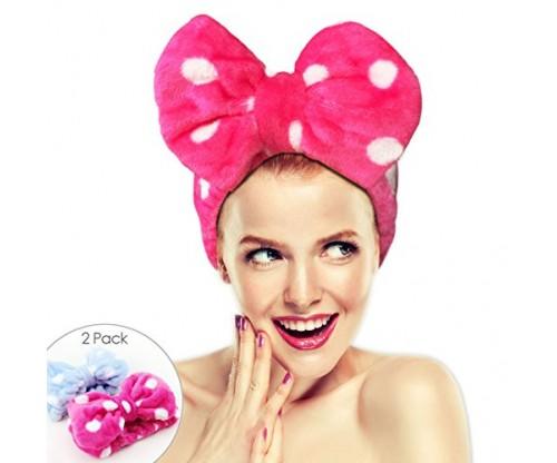 Big Bow 2 Pack Hairizone Makeup Headbands