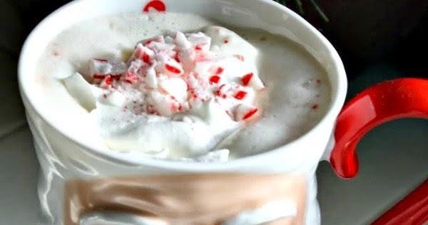 white chocolate and peppermint latte