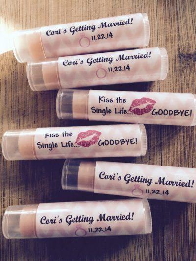 12 Bridal Shower Lip Balms