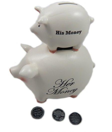 His and Her Ceramic Piggy Bank