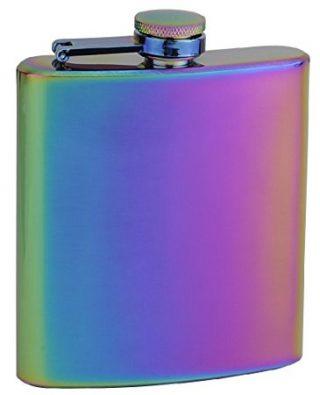 Top Shelf Flasks Rainbow Colored