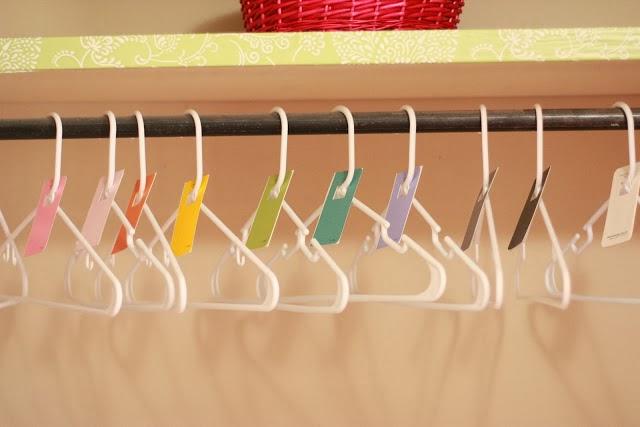 color coordinated hangers