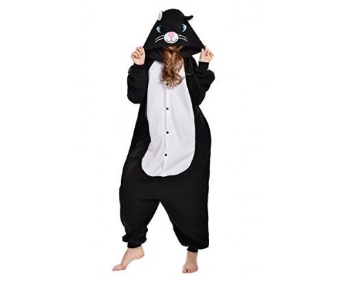 Black/White Cat Costume & Sleepsuit