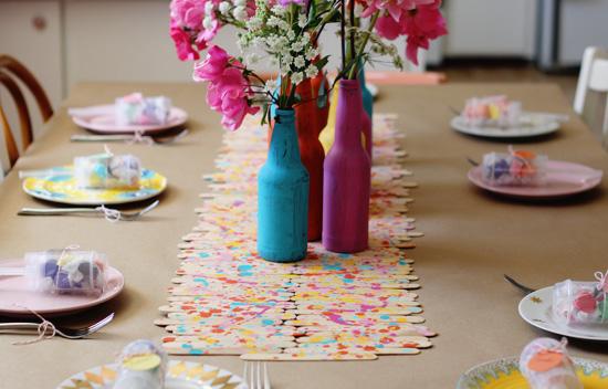 Popsicle Stick Placemats and Table Runners