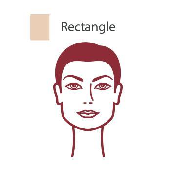 rectangular face