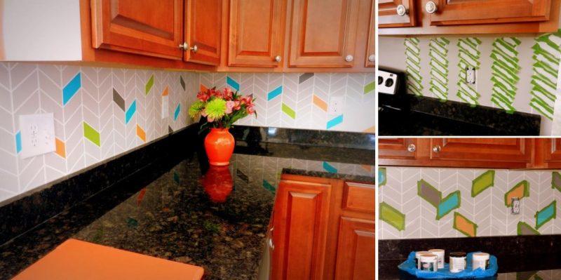 painting kitchen backsplash