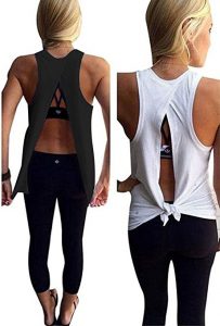 Mazonyi Backless Yoga Tank