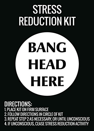 Stress Reduction Kit Bang Head Here Wall Hanging | Thatsweetgift