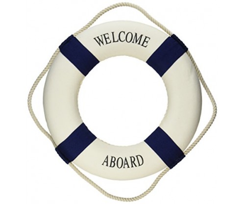 Oliasports Welcome Aboard Cloth Life Ring