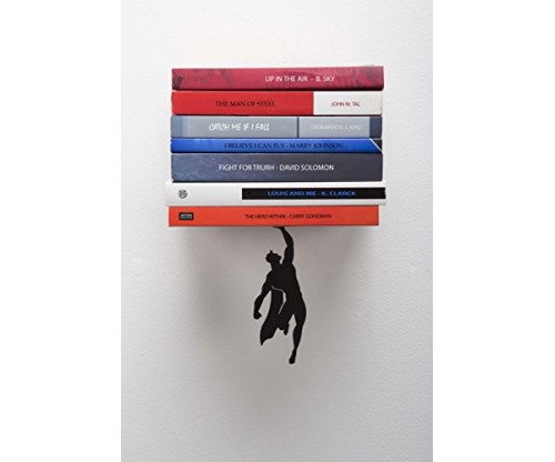 Artori Design “Supershelf” – Black Metal Superhero Floating Bookshelf