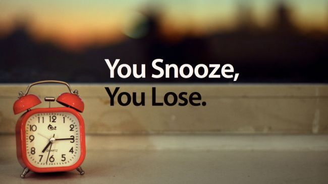 snooze button