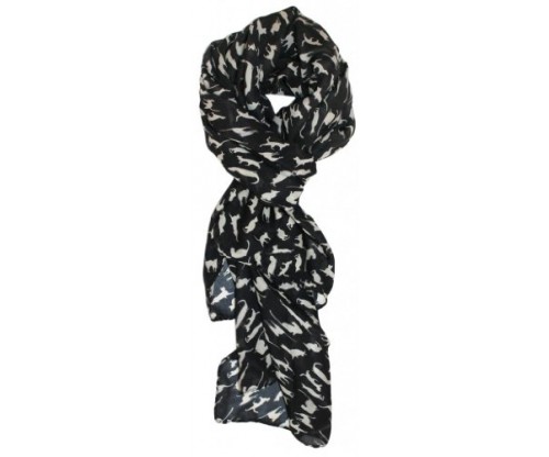 Modern Minute’s Fashionable Feline Chiffon Cat Scarf