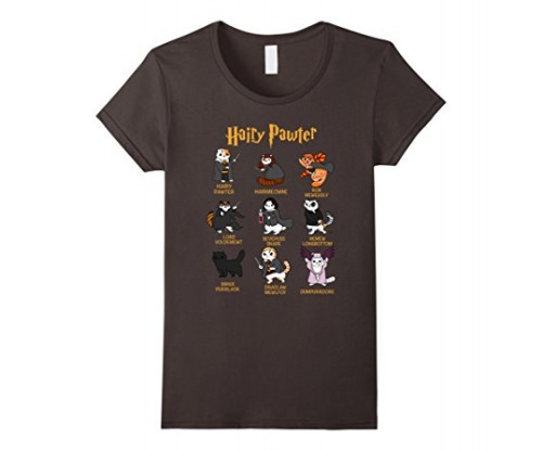 Vintage Funny Hairy Pawter T Shirt – T Shirt For Cat Lovers