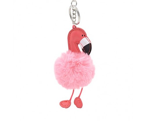 Fashion Flamingo Keychain Plush Doll Pendant