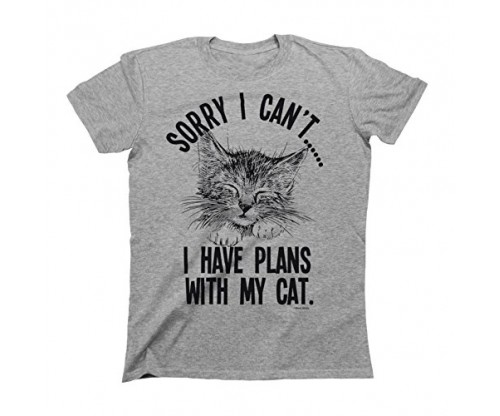 plans with my cat shirt