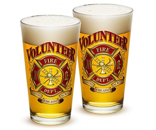 Pint Glasses – Firefighter Gift for Men or Women