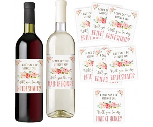 I Can’t Say I Do Without You | Set of 7 Wine Bottle Labels