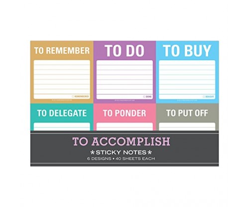Knock Knock To Accomplish Sticky Notes Packet