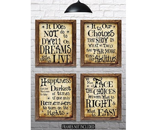 Harry Potter Quotes & Sayings – Set of 4