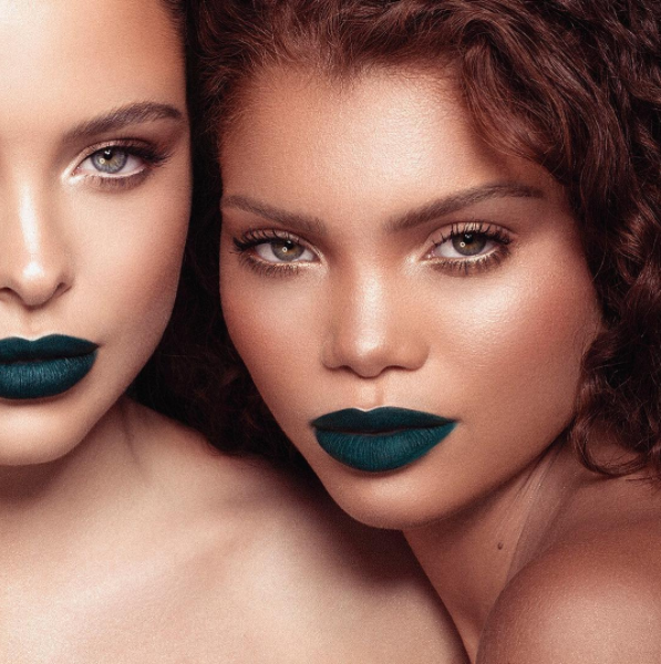 teal green lipstick