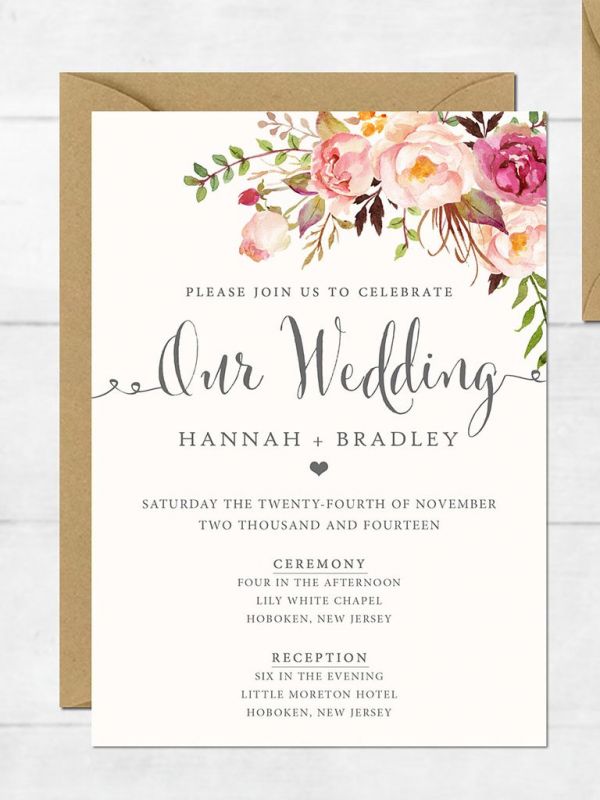 Wedding Invitation Wording Samples Tips ThatSweetGift