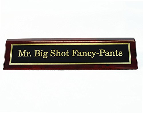 Mr Big Shot Fancy Pants Desk Plate Thatsweetgift