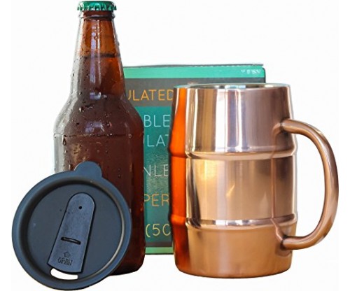 Pure Copper Insulated Beer Mug