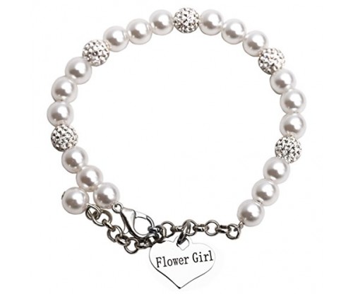 LParkin Flower Girl Pearly Bracelet