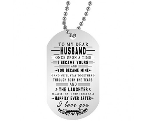 Husband Tag Necklace