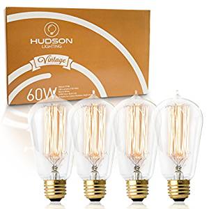 Antique Vintage Edison Bulb ST64 - Hudson Lighting 60 watt Vintage Light Bulb