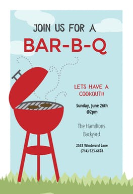 bbq invitation