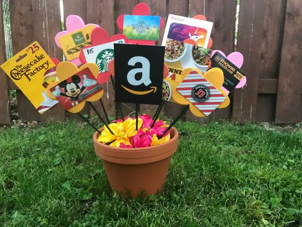 gift card bouquet tutorial