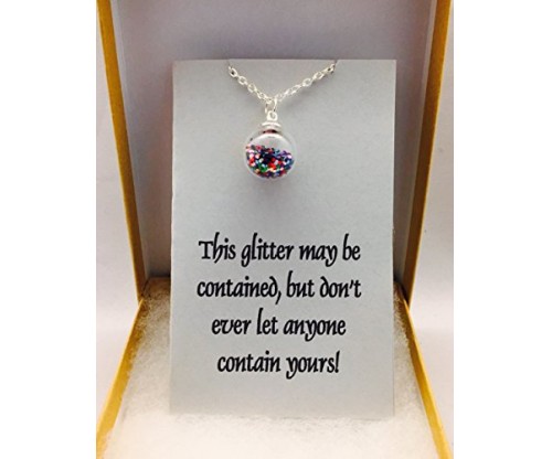 Glitter Ball Resist Necklace