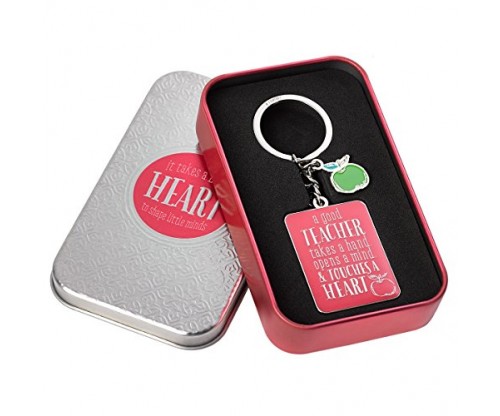 ‘Blessings to The Teacher Touches a Heart’ Keyring