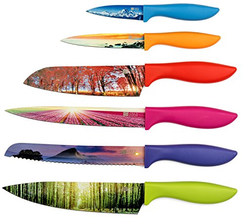 Colorful Kitchen Knife Set By Chef S Vision Thatsweetgift