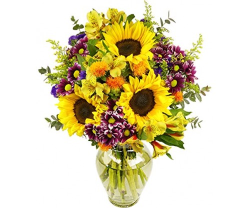 Benchmark Bouquets Flowering Fields with Vase