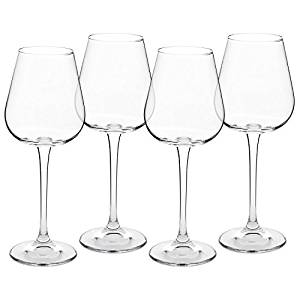 crystal white wine glasses