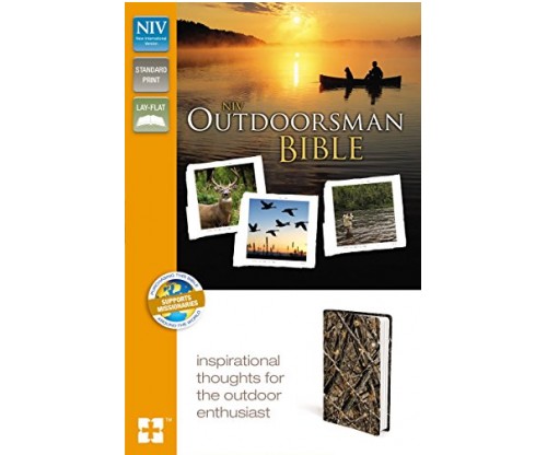 NIV Outdoorsman Bible Leathersoft Brown Red Letter Edition