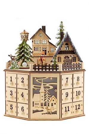Clever Creations Wooden Advent Calendar