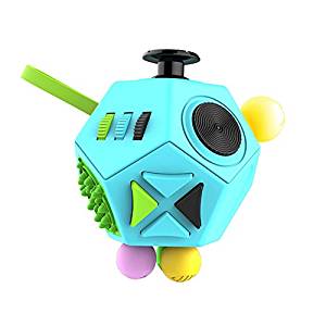 Minilopa Fidget Dodecagon –12 Side Fidget Toy Cube Relieves Stress Anxiety Anti Depression Cube Children Adults ADHD ADD OCD Autism