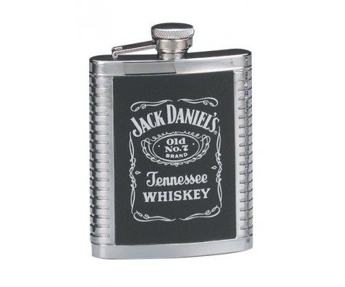 Jack Daniels Ribbed Flask