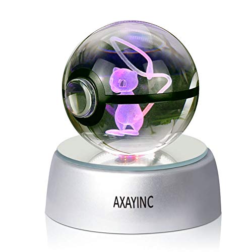 3D Crystal Ball LED Night Lights - Pokemon Characters | ThatSweetGift