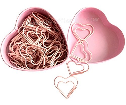 Heart Shape Non-skid Paper Clips
