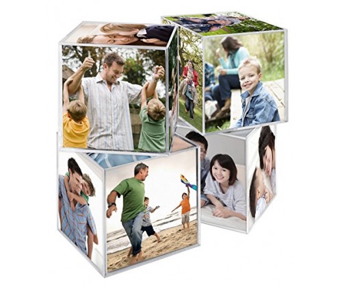 Clear Plastic 6 Sided Photo Cube