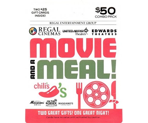 Brinker-Regal Entertainment Movie & A Meal Gift Cards